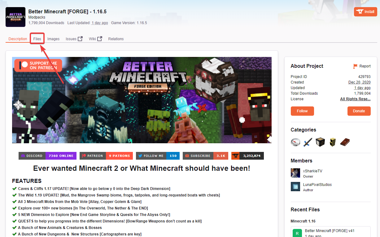 BETTER MINECRAFT Mod Pack, How to Play and Install