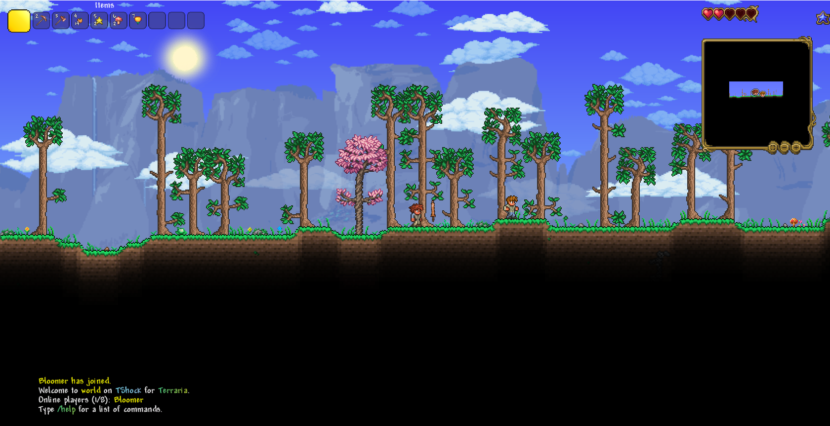 In-game Terraria scenery